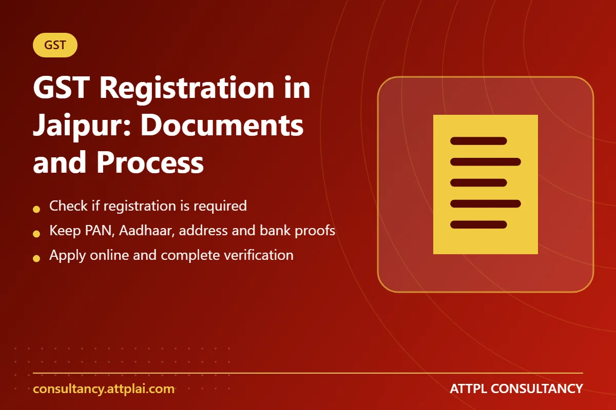 GST Registration in Jaipur: Documents and Process - key points
