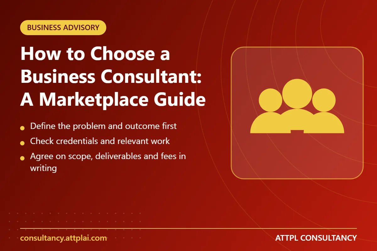 How to Choose a Business Consultant: A Marketplace Guide - key points